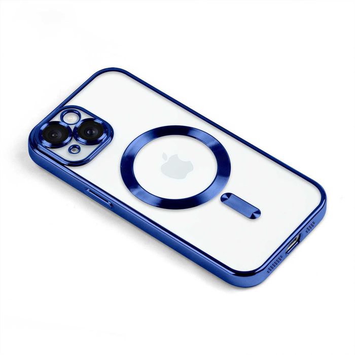 Etui do Iphone 13/14/15 Plus Pro Max Magsafe Plecki Obudowa Niebieski