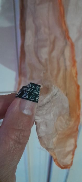 Encharpe de seda laranja