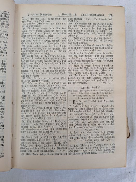 Antyczna Biblia niemiecka 1898 Martin Luther stara księga vintage
