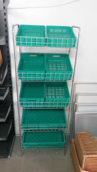 Mini Ragał Na Warzywa i Owoce Regał Druciany 60