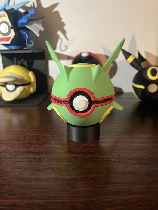 Rayquaza Pokeball Pokemon Druk 3D