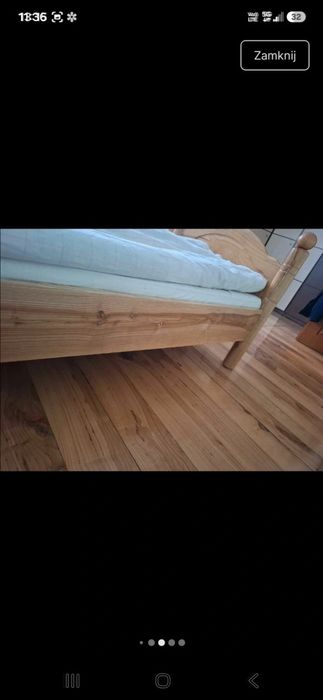 Łóżko drewniane Jesion Lipsko woj. Mazowieckie