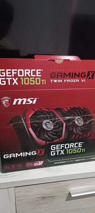 1050 ti Gaming X в хорошем состоянии