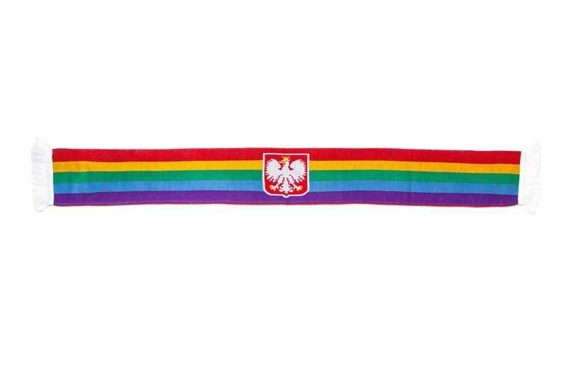 szalik tęczowi patrioci lgbt lgbtq tęcza lewicowy lewica