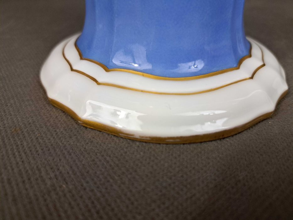 Wazon porcelanowy Furstenberg, złocony wys. 24,5 cm