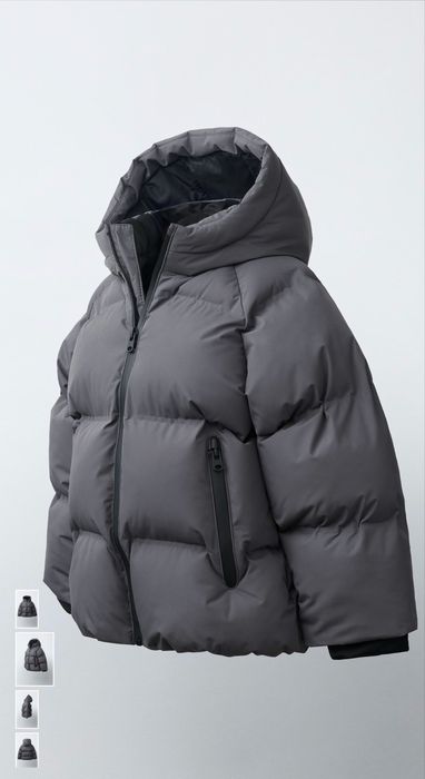 Нова куртка Zara / Стьобане пальто Zara розмір 110 (5 років), сірого кольору