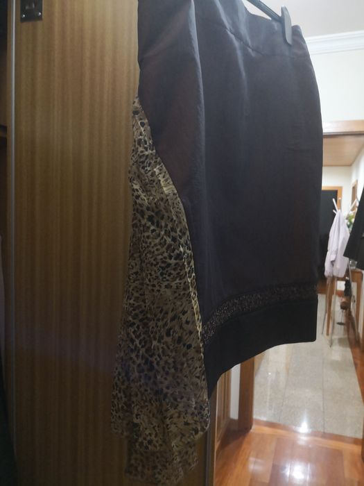 Saia seda castanha Ana Resende