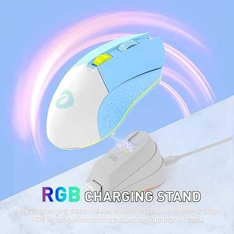 Рожева, чорна та синя мишки з док станцією  DAREU EM901X  | НОВІ