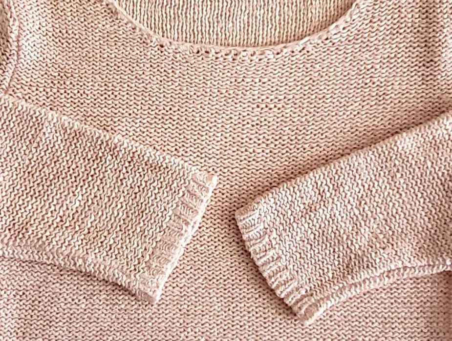 Papaya lekki sweter pastelowy jasnoróżowy XS 34