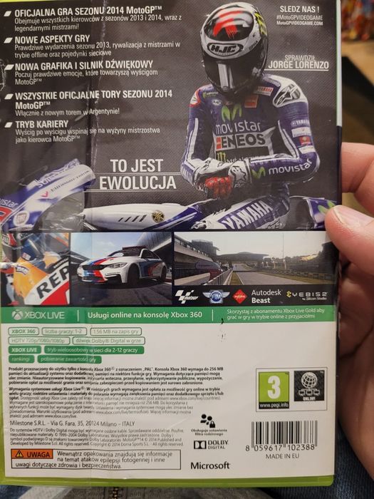 Gra xbox 360 Moto GP 14