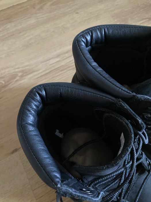 Botki skórzane trapery Timberland czarne 38,5