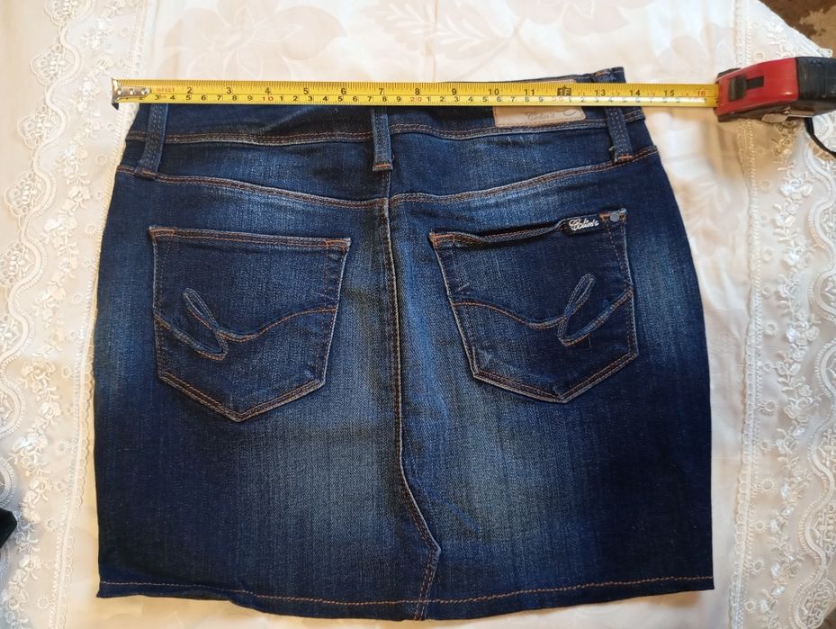 Джинсова коротка юбка