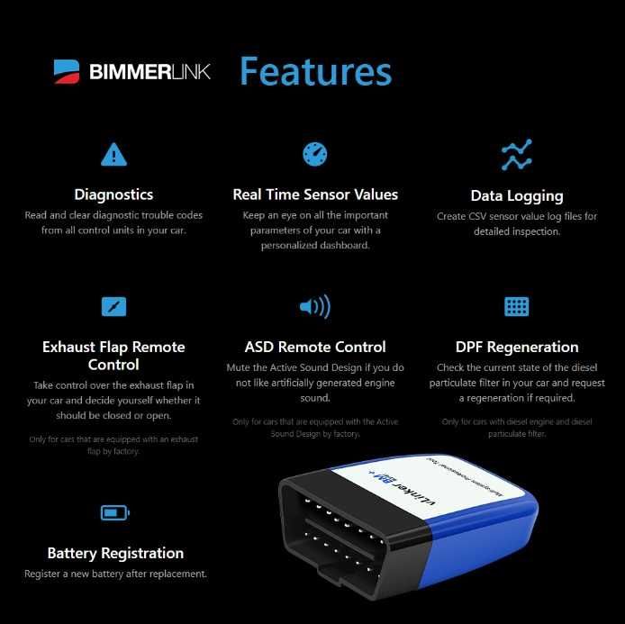 vLinker BM+ (BLE + Bluetooth) para BimmerCode / BimmerLink (BMW/Mini)