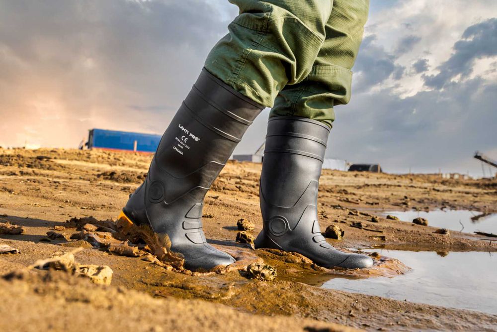 Obuwie Robocze Gumowce Kalosze Czarno Żółte 40-47 LAHTI PRO proline