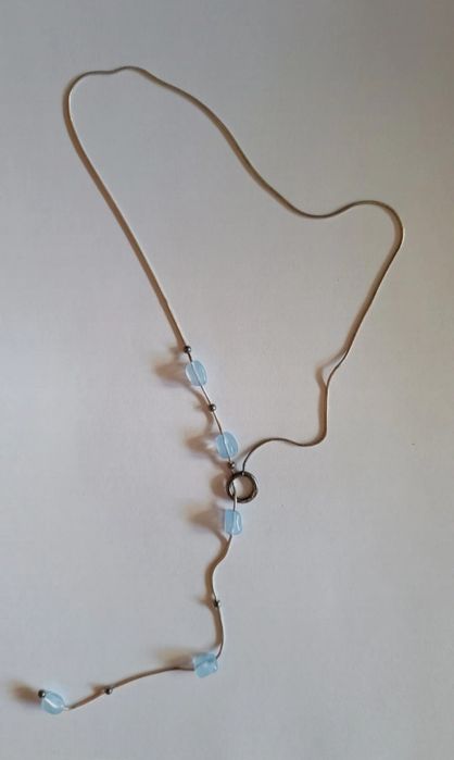 Colar de prata 925 com gemas opalite