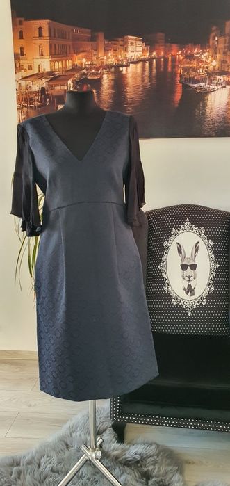 Sukienka nowa max mara granatowa oryginalna rozmiar 40 L 38 m