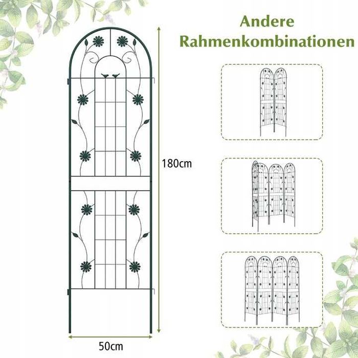 pergola kratka ogrodowa wolnostojąca 4szt do kwiatów roślin pnących