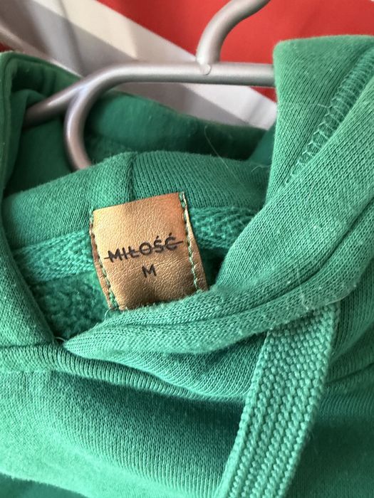 Bluza Miłosc zielona z kapturem