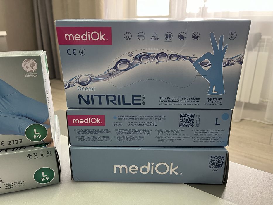 Рукавички нітрілові 100шт.