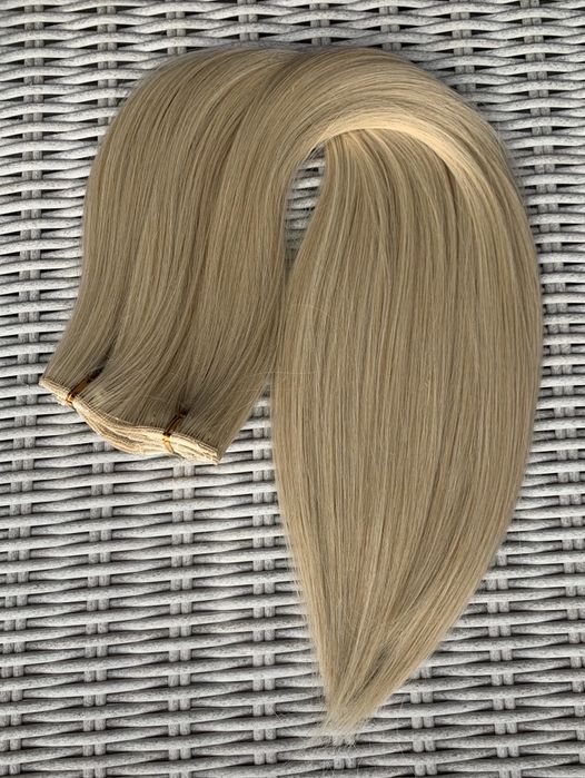 Premium Ultra włosy doczepiane, jasny naturalny blond, 16 klips 372.