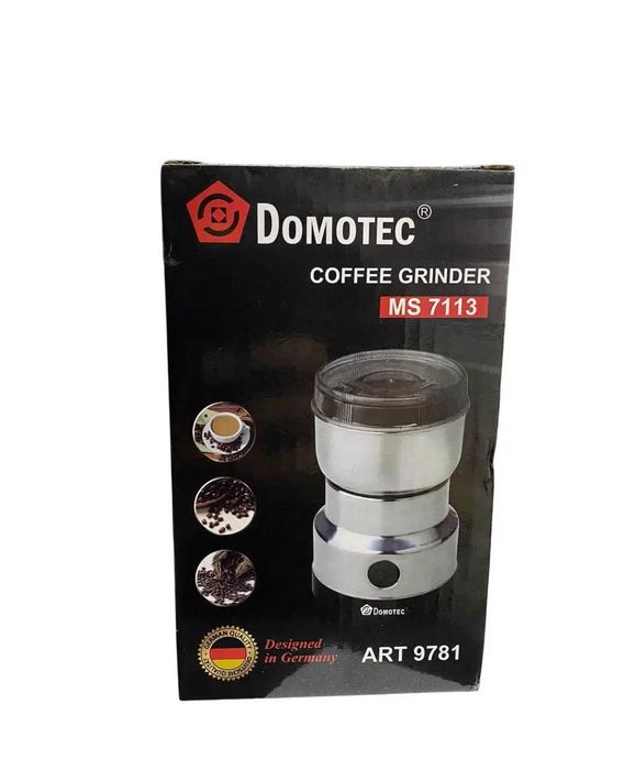 Электрическая кофемолка кавомолка Domotec 7113 300Вт кофе и специи, розница и опт