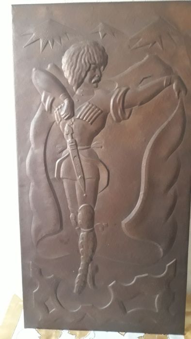 Rękodzieło - miedzioryt wojownik