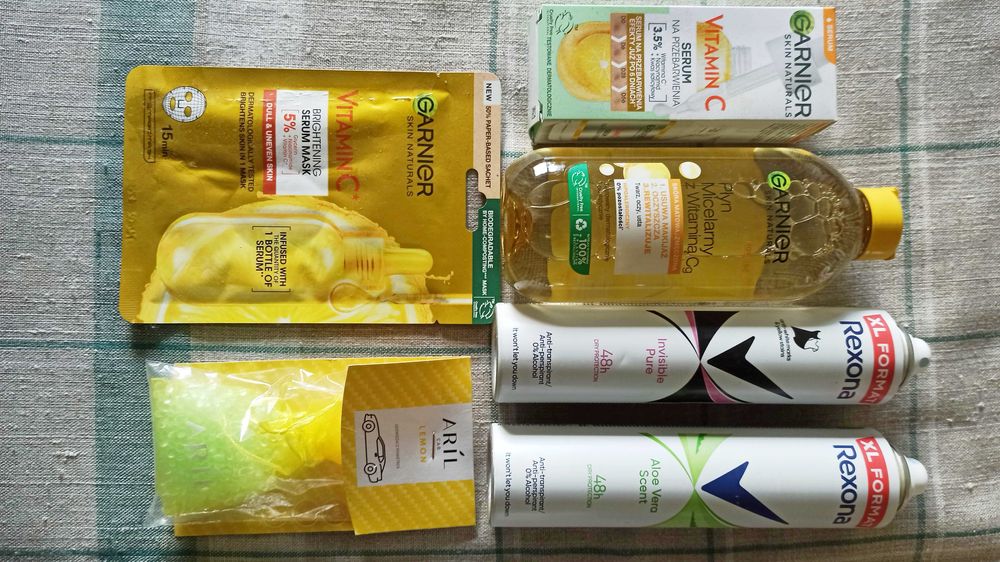 Zestaw Garnier + dezodoranty i zapach samochodowy