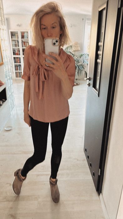 Bluzka Zara r M 38 śliczna kokarda bluza