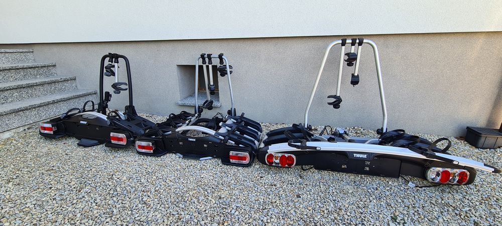 Wynajem bagażników rowerowych platformy Thule rowery Box dachowy