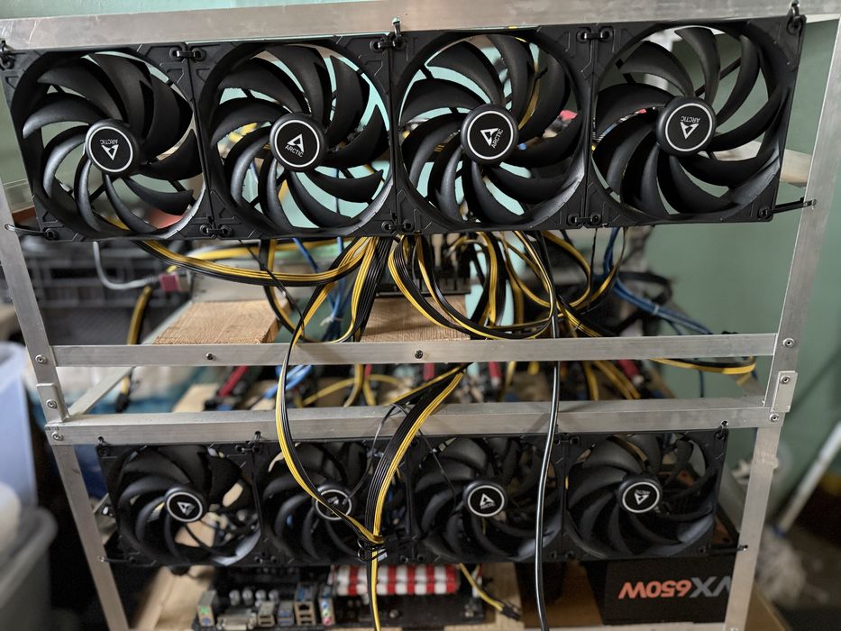 Complete Mining Rig (without GPUs) – Supports 11 GPUs64552858390274121