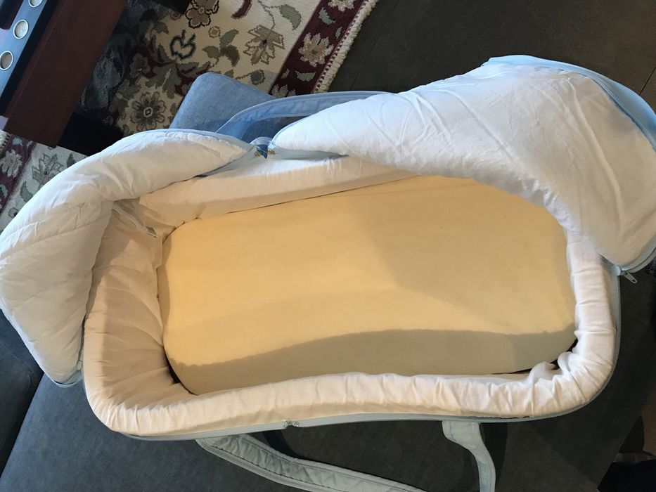 Alcofa Zippy em azul bebé