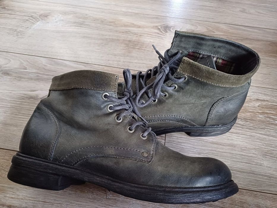 Męskie skórzane trzewiki Fernando Strappa rozm 40.