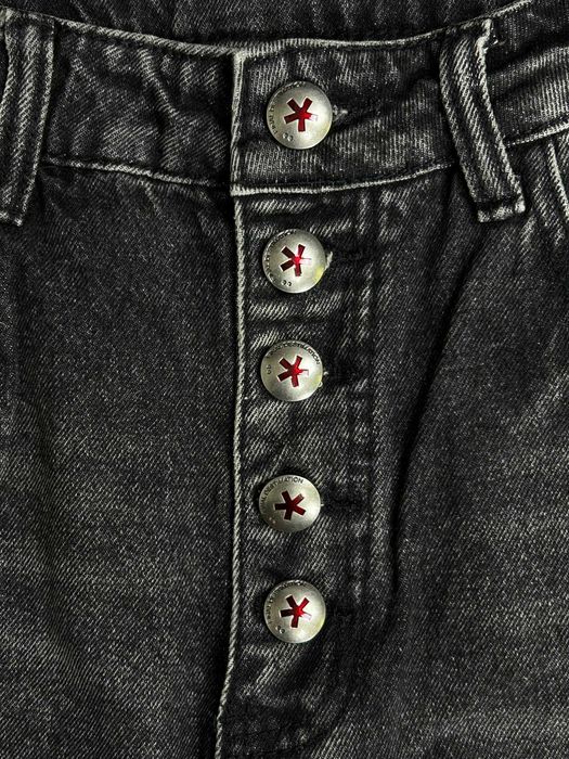 Джинси чорні faded baggy archive черные джинсы distressed black S M L