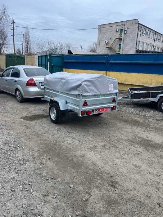 Одновісний причіп Дніпро-200 в оцинкованому кузові 200х130х40