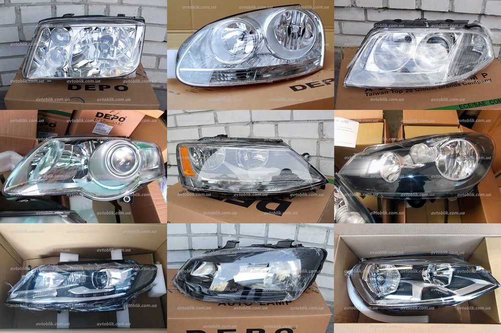 Фара Volkswagen Passat, Jetta, Polo, Golf, Beetle, Tiguan, Touran, VW