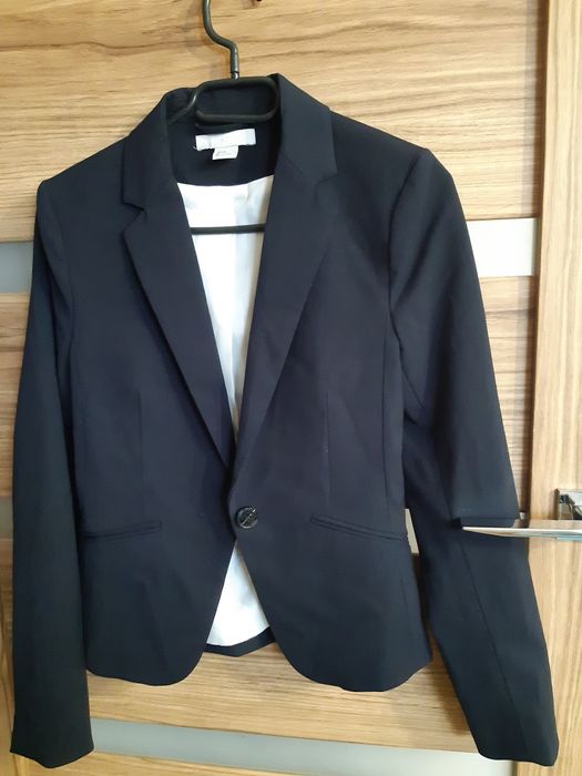 Żakiet 34 H&M granatowy
