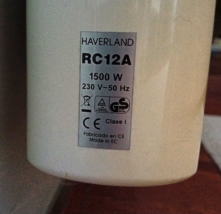 2 aquecedores elétricos parede Haverland  12 e 8 corpos  melhor oferta