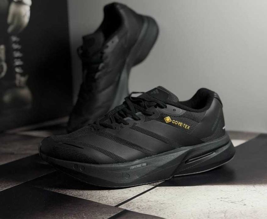 Нові Кросівки Adidas Adizero GORE-TEX чорні термо бігові непромокаючі (40-45)