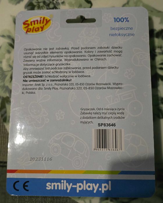 Gryzak wodny Smily Play