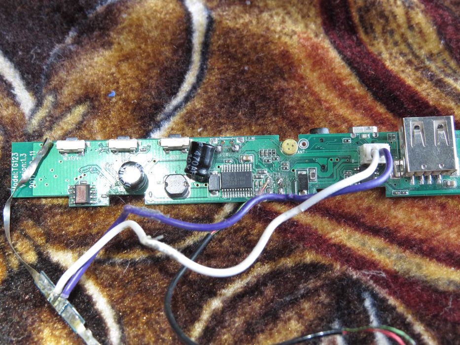 Bluetooth колонка T&G TG-123 (запчасти)