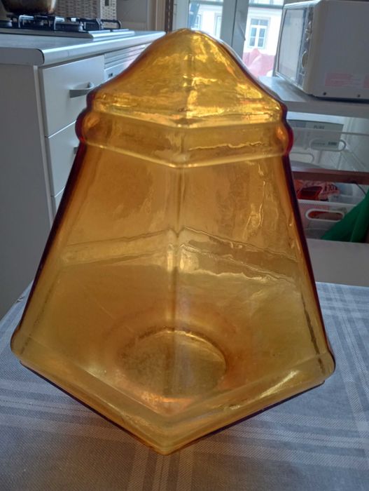 Vintage Retro Candeeiro Tecto Vertical Globo Vidro