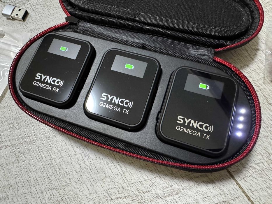 Двохканальна радіосистема SYNCO G2(A2) Mega (2x-8Gb) + Петличний мікрофон SYNCO Lav-S6