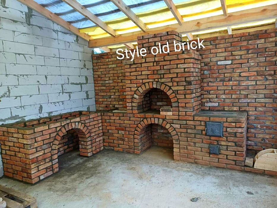 Цегла старовинна для мангалів, барбекю, пічей