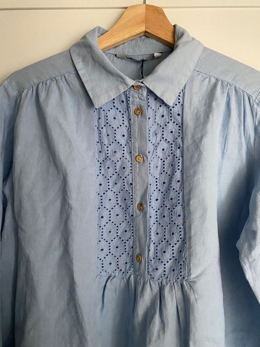 Vestido Zara azul com etiqueta