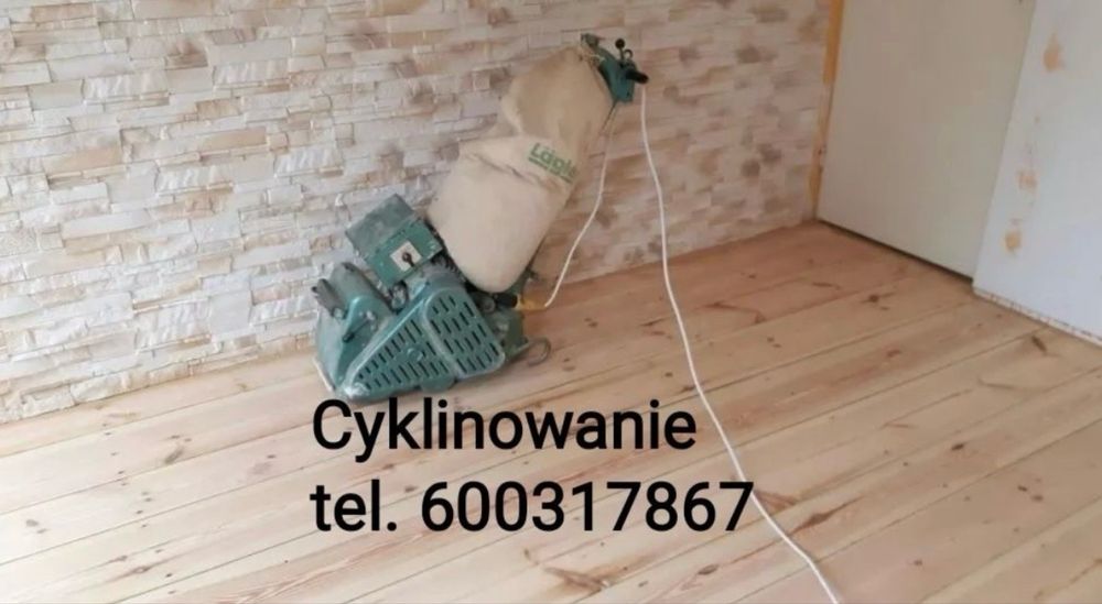 Cyklinowanie parkietów podłóg i schodów