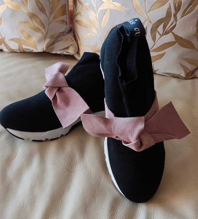 Sapatilhas Cubanas Preto e Rosa