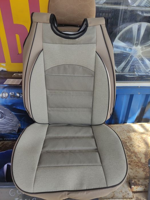 Плотные чехлы майки.на передние сиденья.