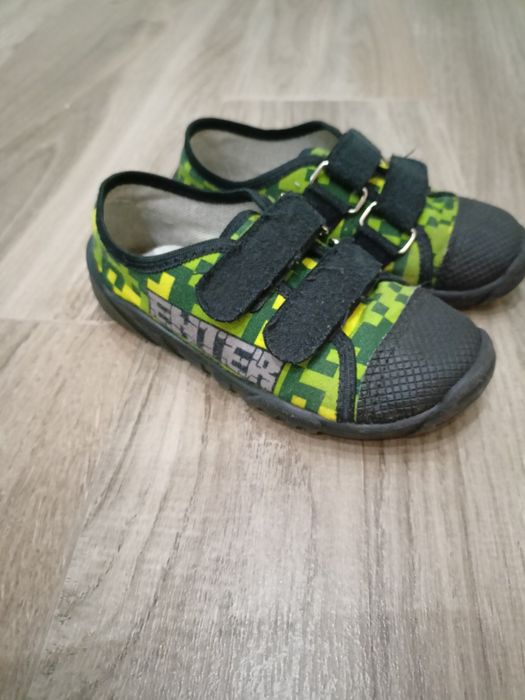 Buty trampki kapcie do przedszkola Minecraft 26 dla chlopca