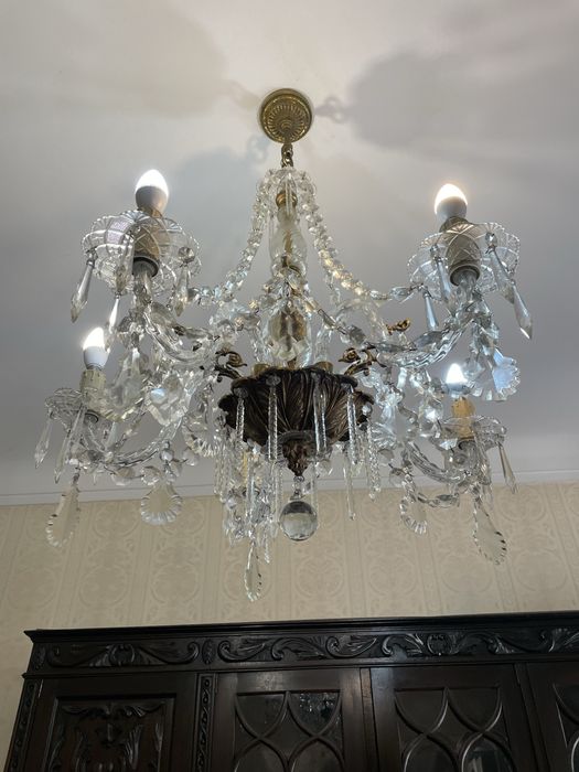 Candeeiro de tecto com 5 bracos