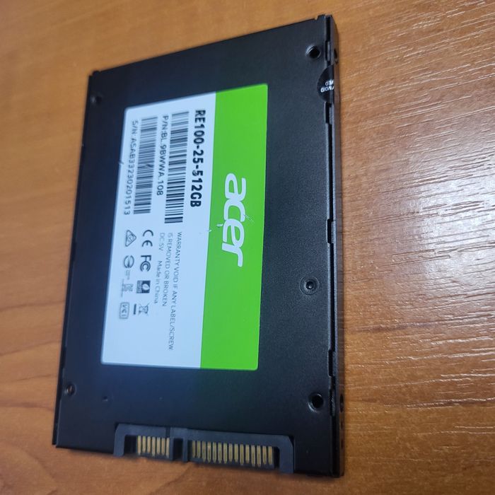 Sad диск Acer 500gb
